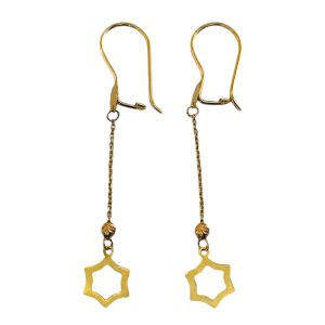 14007 1.100 14.5 گوشواره طلا آویز ستاره