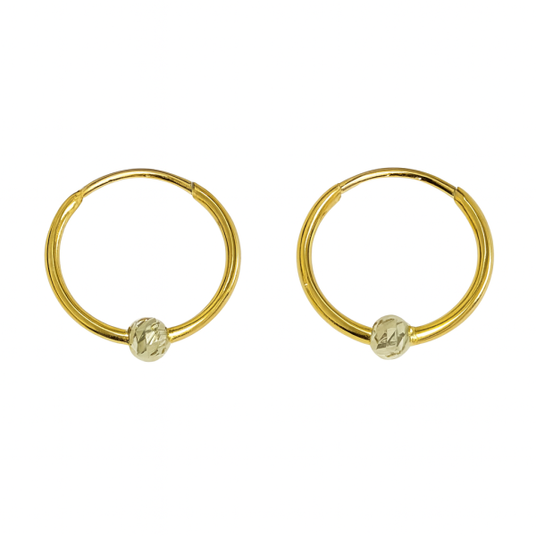 گوشواره طلا حلقه ای کد 14113