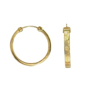 14149 1.900 13 گوشواره طلا حلقه ای کارتیه لاو