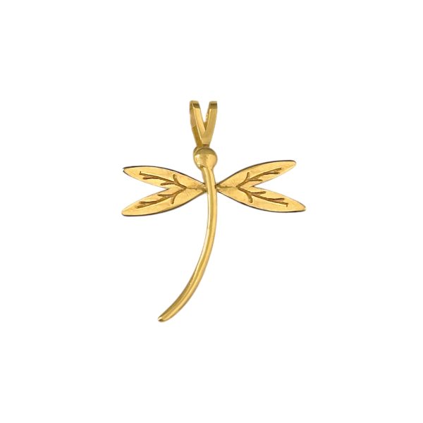 آویز طلا سنجاقک کد 17359
